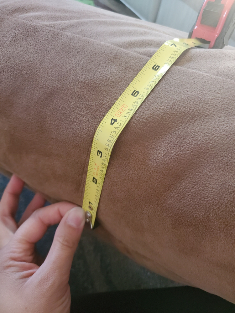 measuring back cushions